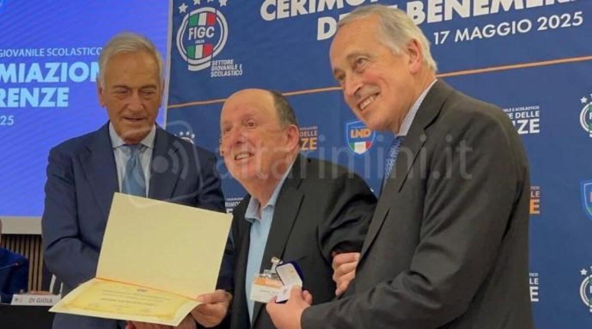Calcio Eccellenza, Sampierana: Domenico Spignoli premiato per la sua lunga attività nel club e nel CRER -