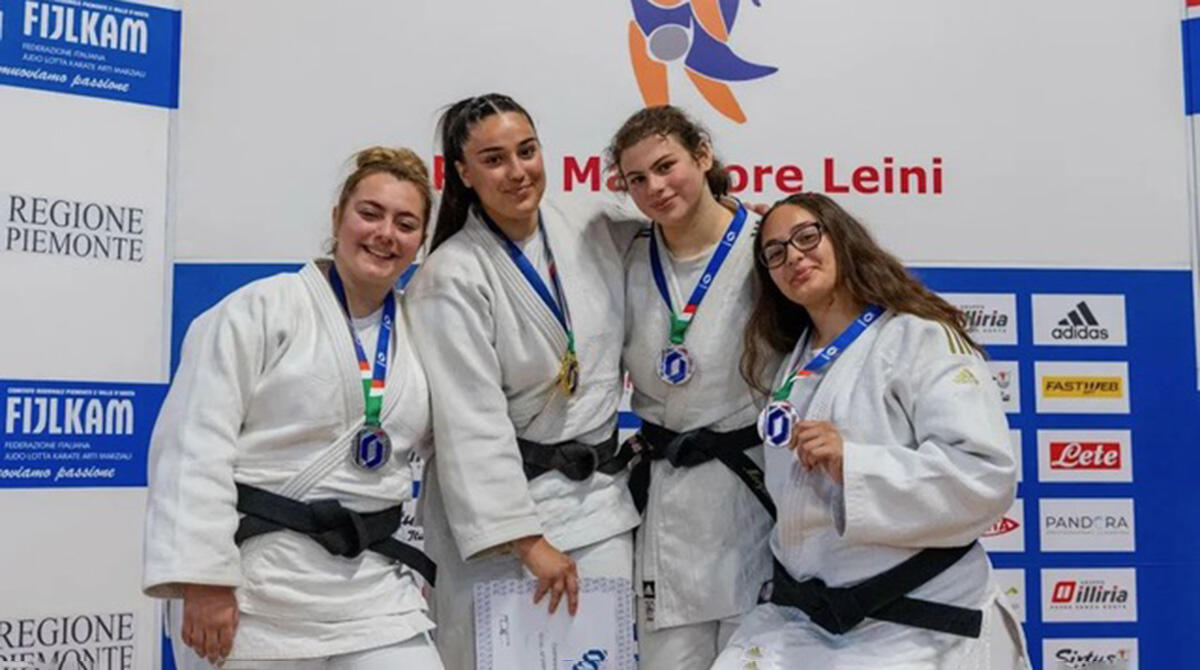 Judoka Riccionese brilla ai Campionati Italiani u21: due bronzi e un risultato da record - nella foto Morgana de Paoli, terza da sinistra