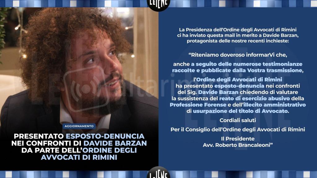 Il post sui social de Le Iene