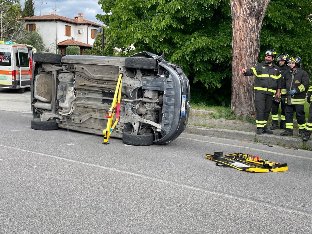 Il luogo dell’incidente e le auto coinvolte