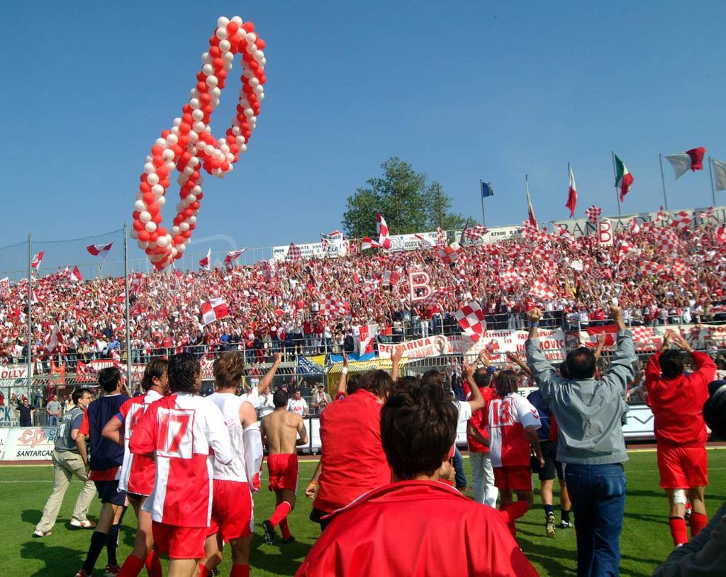Rimini 15-05-2005 – Promozione Rimini calcio in serie B. © Manuel Migliorini – Adriapress.