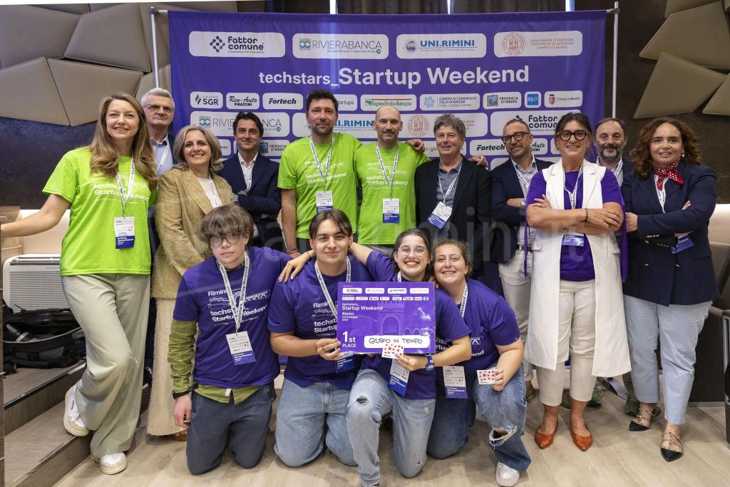 STARTUP WEEKEND RIMINI – Rimini 15 18 Maggio 2025 – Rivierabanca 18 Maggio nella photo (Ph © Giorgio Salvatori) un momento delle premiazioni