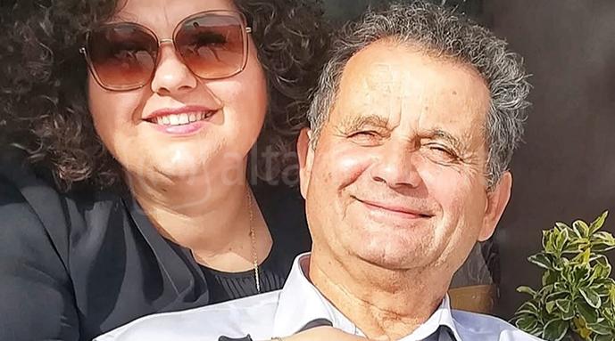 Novario con la figlia Enrica. Foto da Facebook