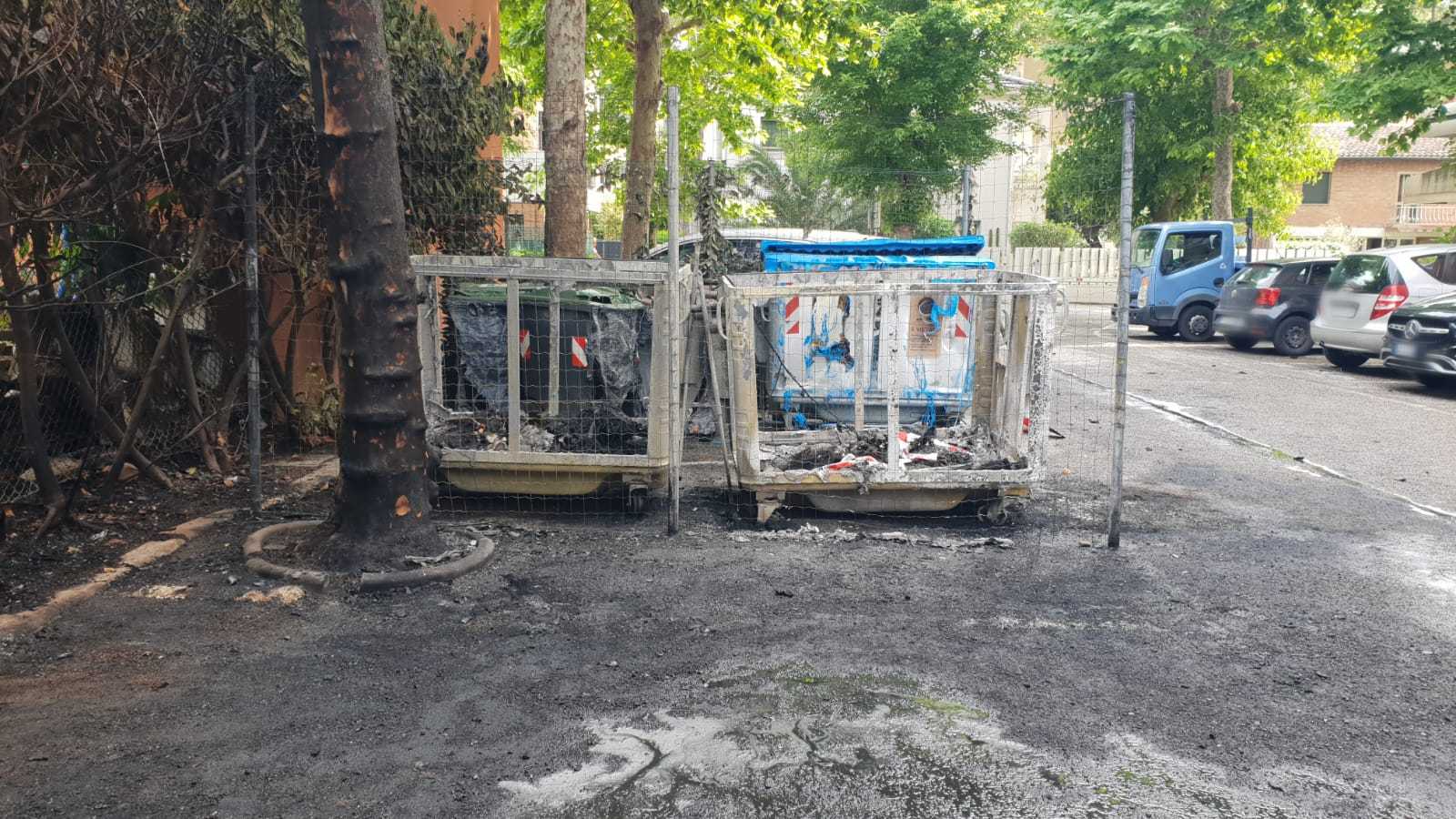 Il luogo dell'incendio