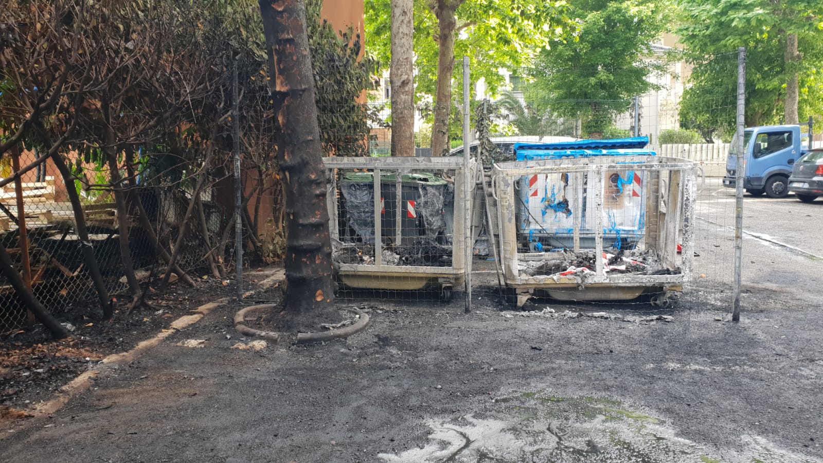 Il luogo dell'incendio