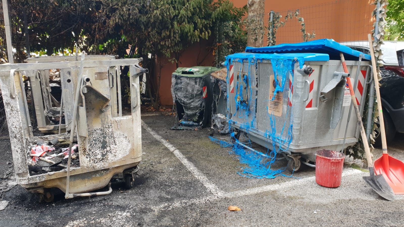 Il luogo dell'incendio