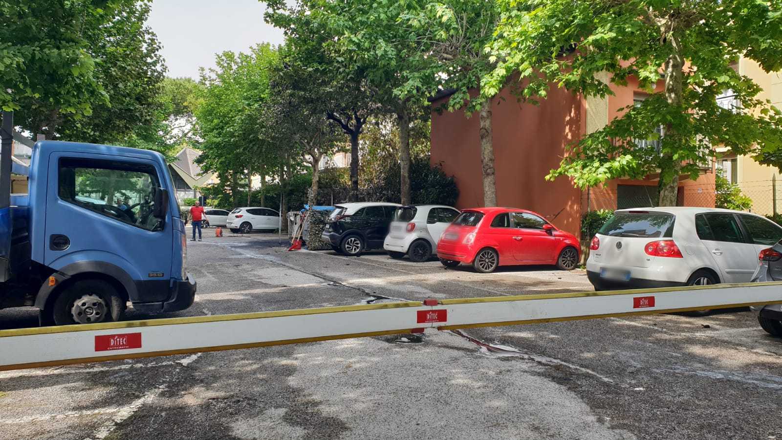 Il luogo dell'incendio