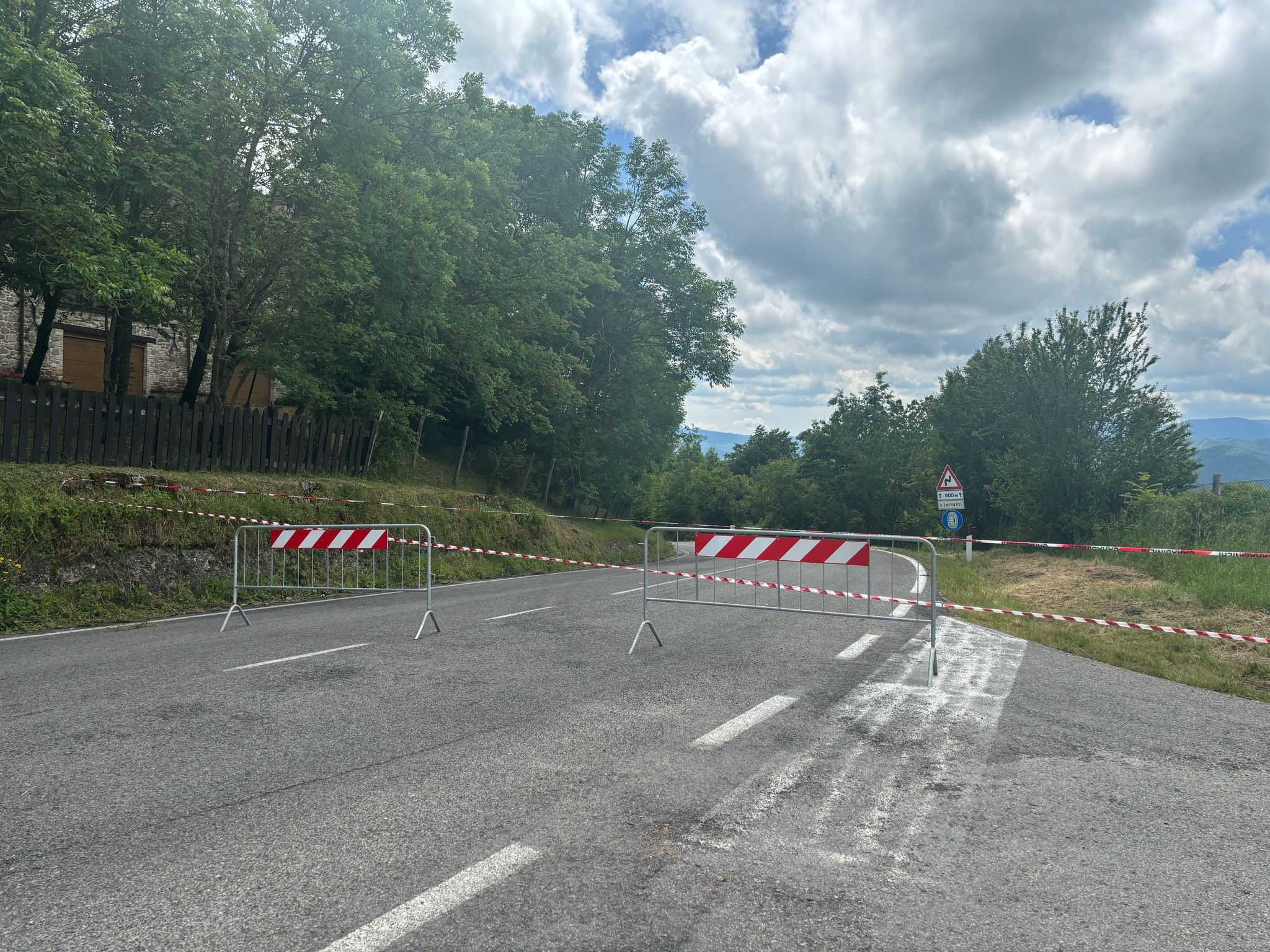 La Sarsinate bloccata dopo l'incidente