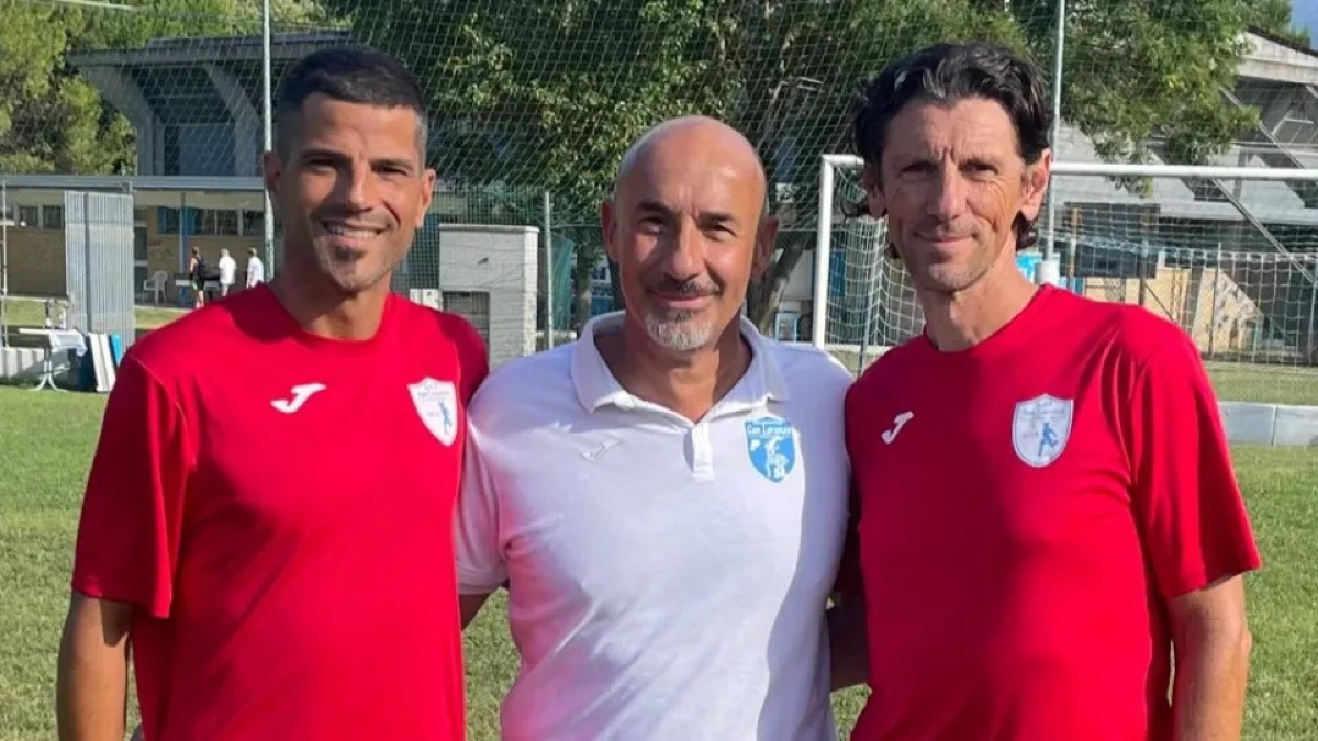 Calcio, San Lorenzo: la prima squadra riparte dalla coppia Manzaroli-Ortalli - Da sinistra Ortalli-Pruccoli-Manzaroli