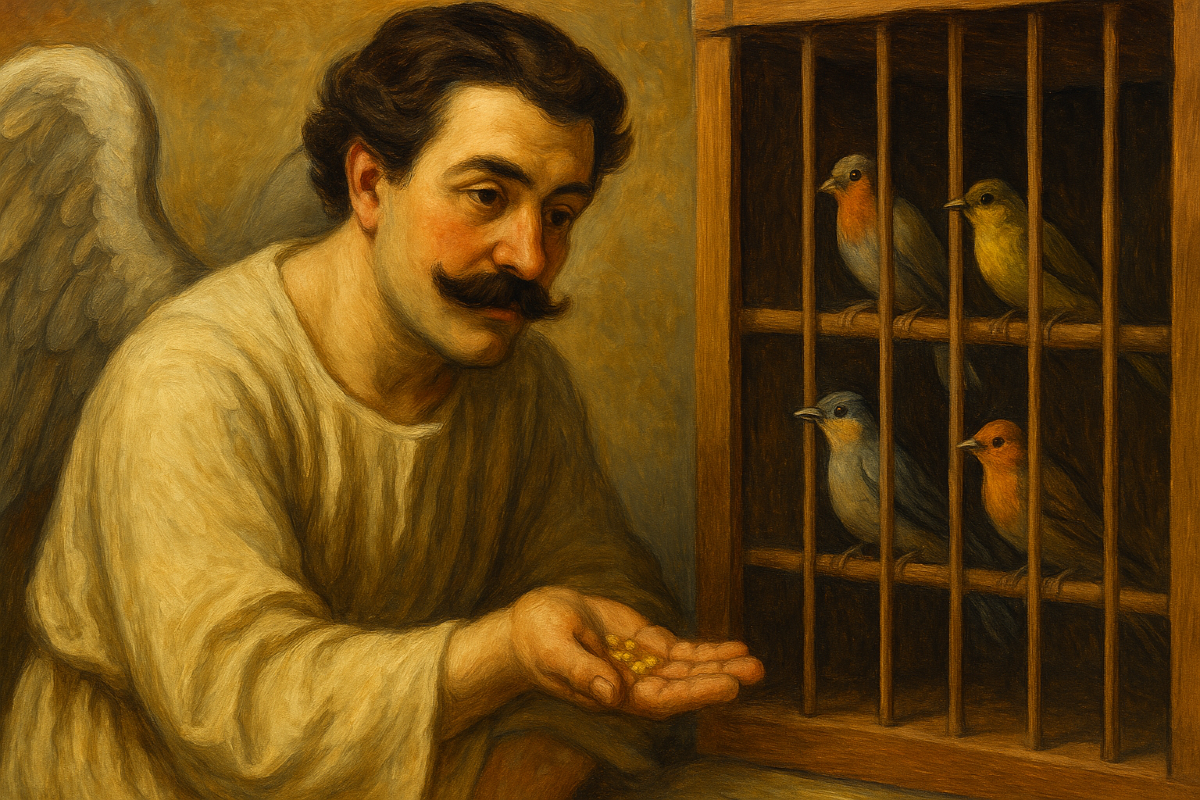 Una storia che lascia senza parole | L’angelo coi baffi di Pennabilli e le assurde curiosità - Immagine di fantasia