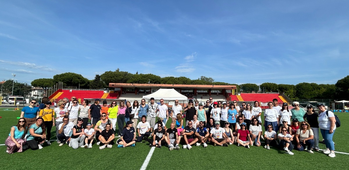 Cattolica, l'anno scolastico finisce con una festa di sport allo stadio Calbi -