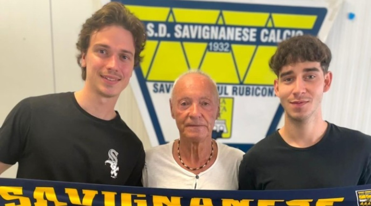 Calcio, Savignanese. ecco Guidi e Nicolini. Mezzolara: Aloisi - Guidi e Nicolini con il patron Urbinati
