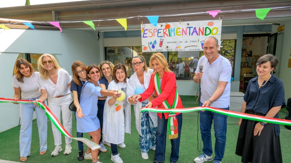 Riqualificati gli spazi esterni della scuola dell'infanzia "Piombino" di Riccione -