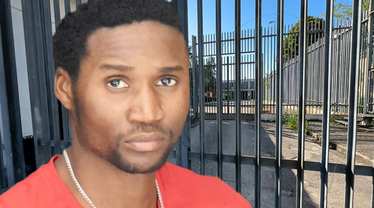 Caso Pierina: nuovo sciopero della fame per Dassilva - Louis Dassilva, nello sfondo il carcere dei Casetti di Rimini