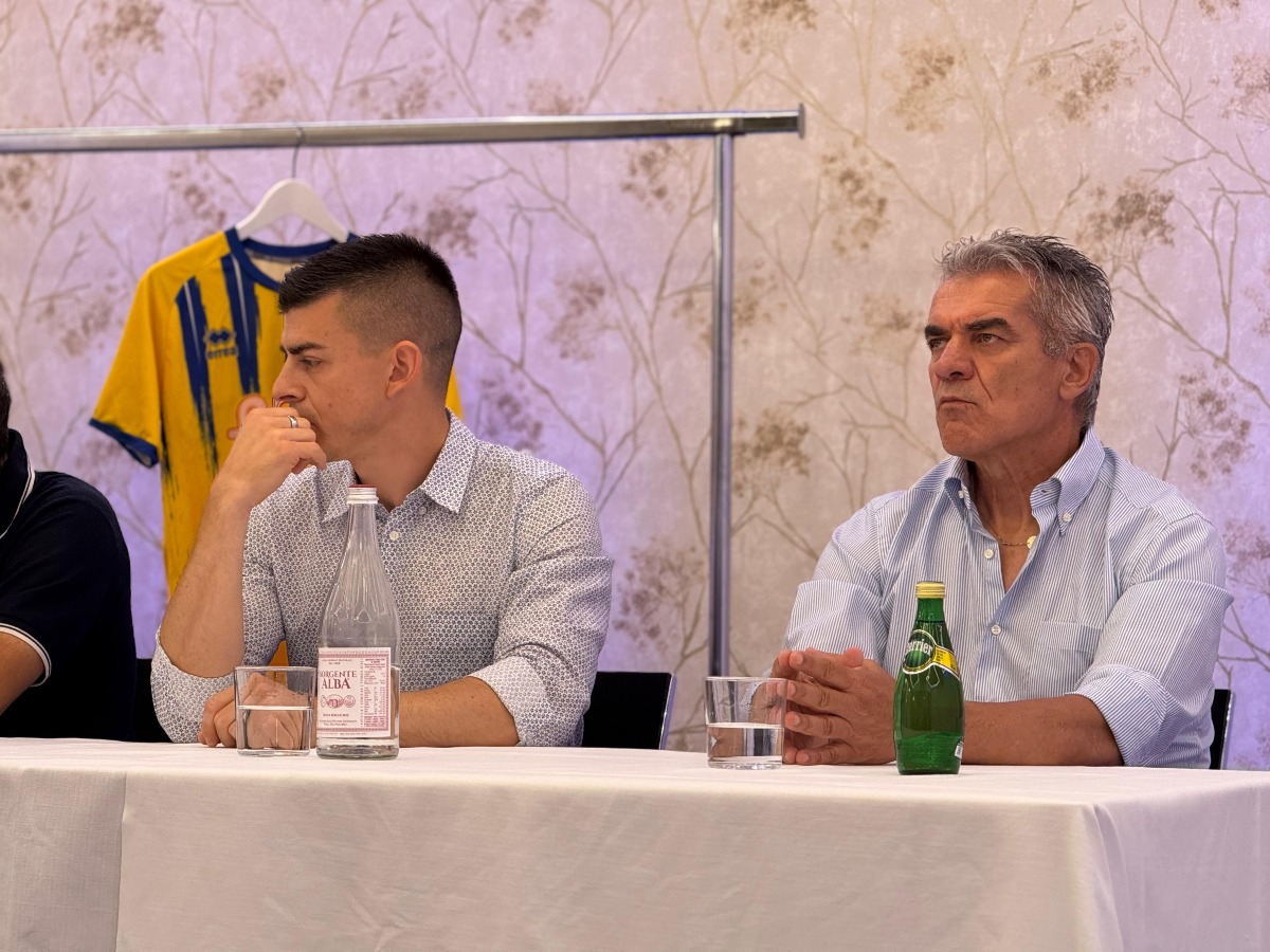 Young Santarcangelo, Riccipetitoni confermato e tanta fiducia: "La società è ambiziosa" - Luca Scattolari e Domenico Riccipetitoni