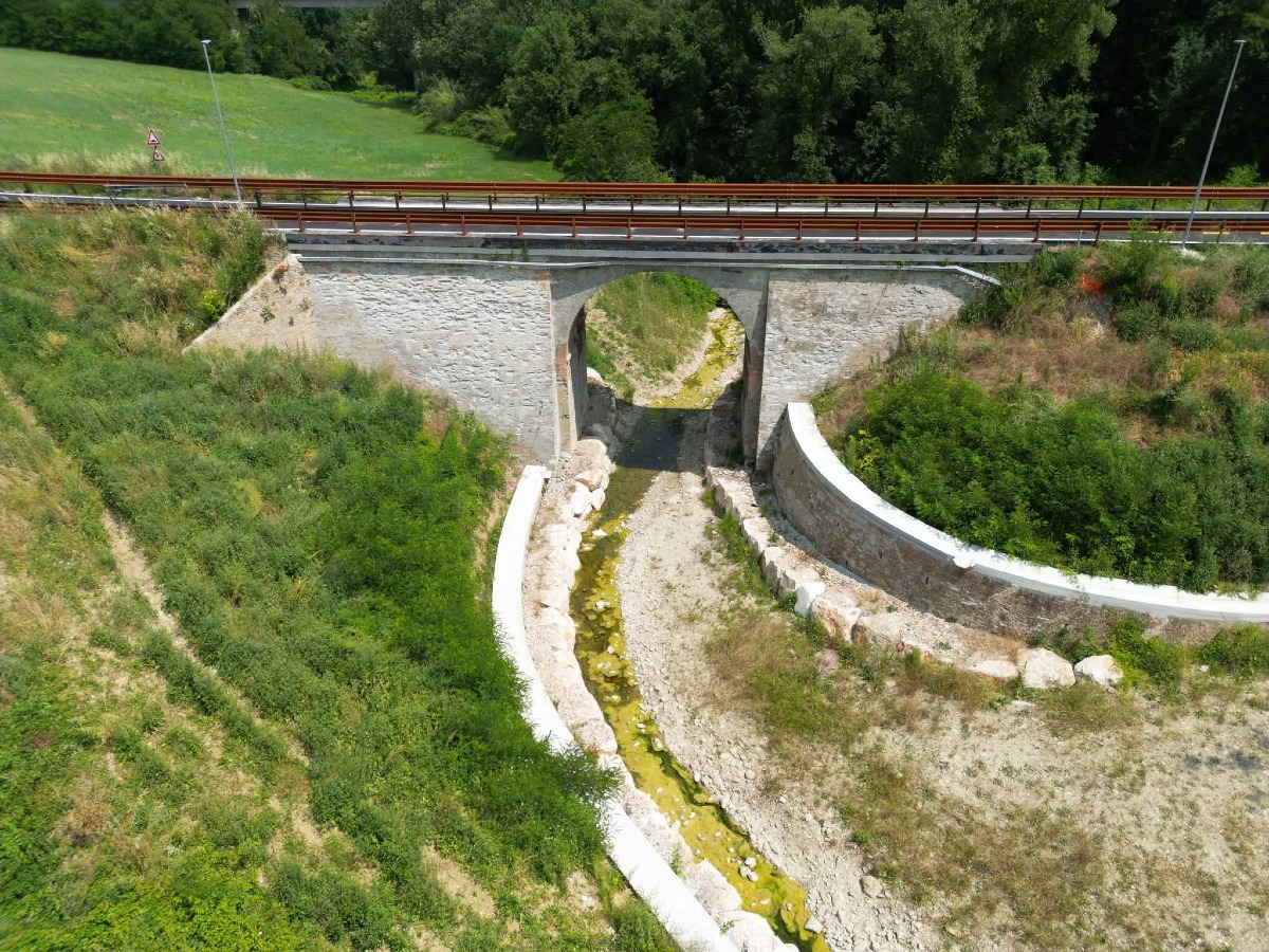 Santa Maria del Piano e Fratte di nuovo unite dal ponte sul Rio Gaiano -