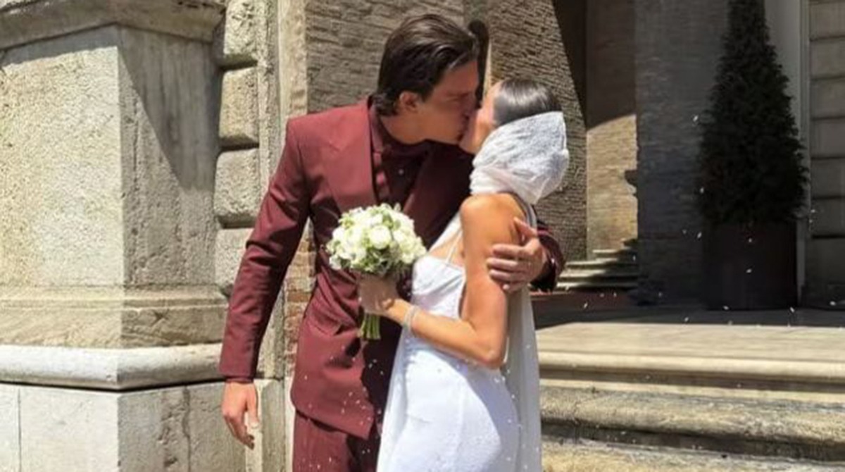 Fiori d'arancio a Rimini: Carnesecchi ha sposato Valentina De Flaviis - Marco Carnesecchi e Valentina De Flaviis, Foto di Luciana Rota