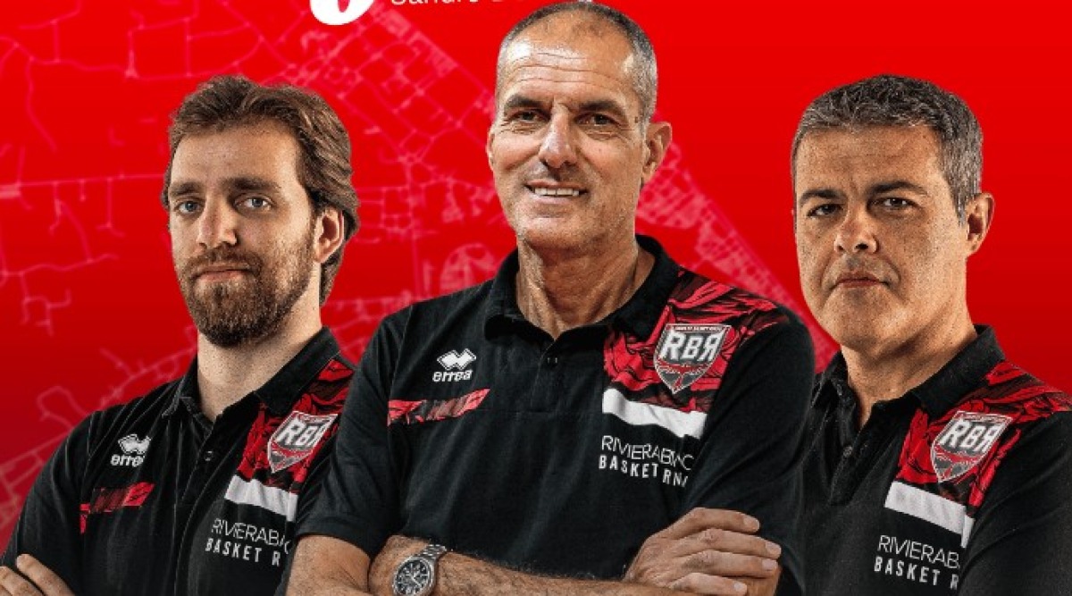Basket A2, Rbr riparte da coach Dell'Agnello, Luise e Calzolari - Coach dell'Agnello ed i suoi collaboratori