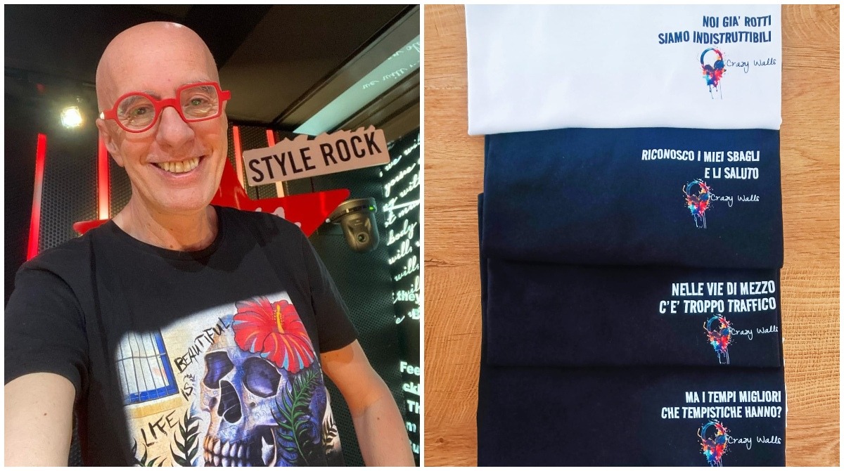 Il più bravo di tutti: Crazy Walls dedica la sua collezione più speciale a Massimo Cotto -
