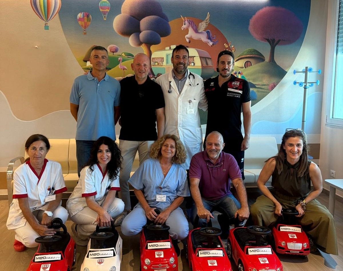 Piccoli piloti in corsia: sei macchinine per i bambini dell’Ospedale di Rimini -