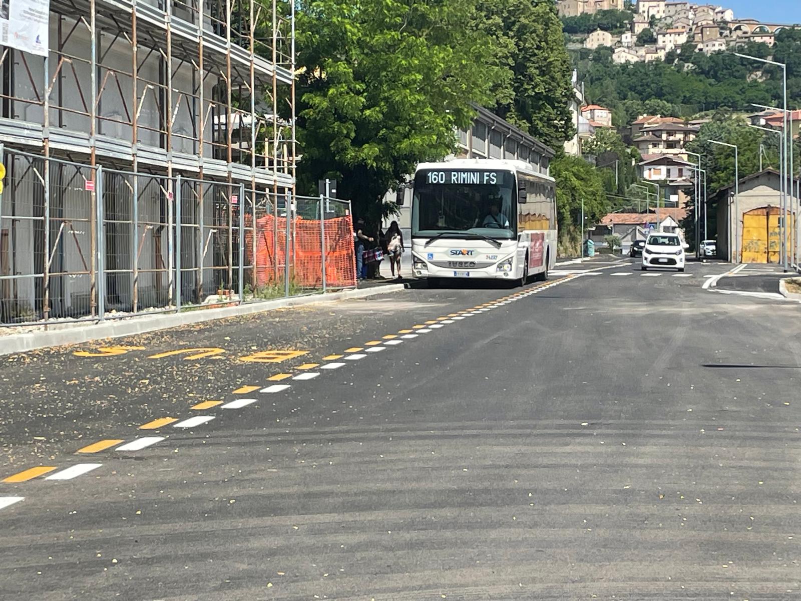 Nuovo terminal bus via Stazione Marecchia
