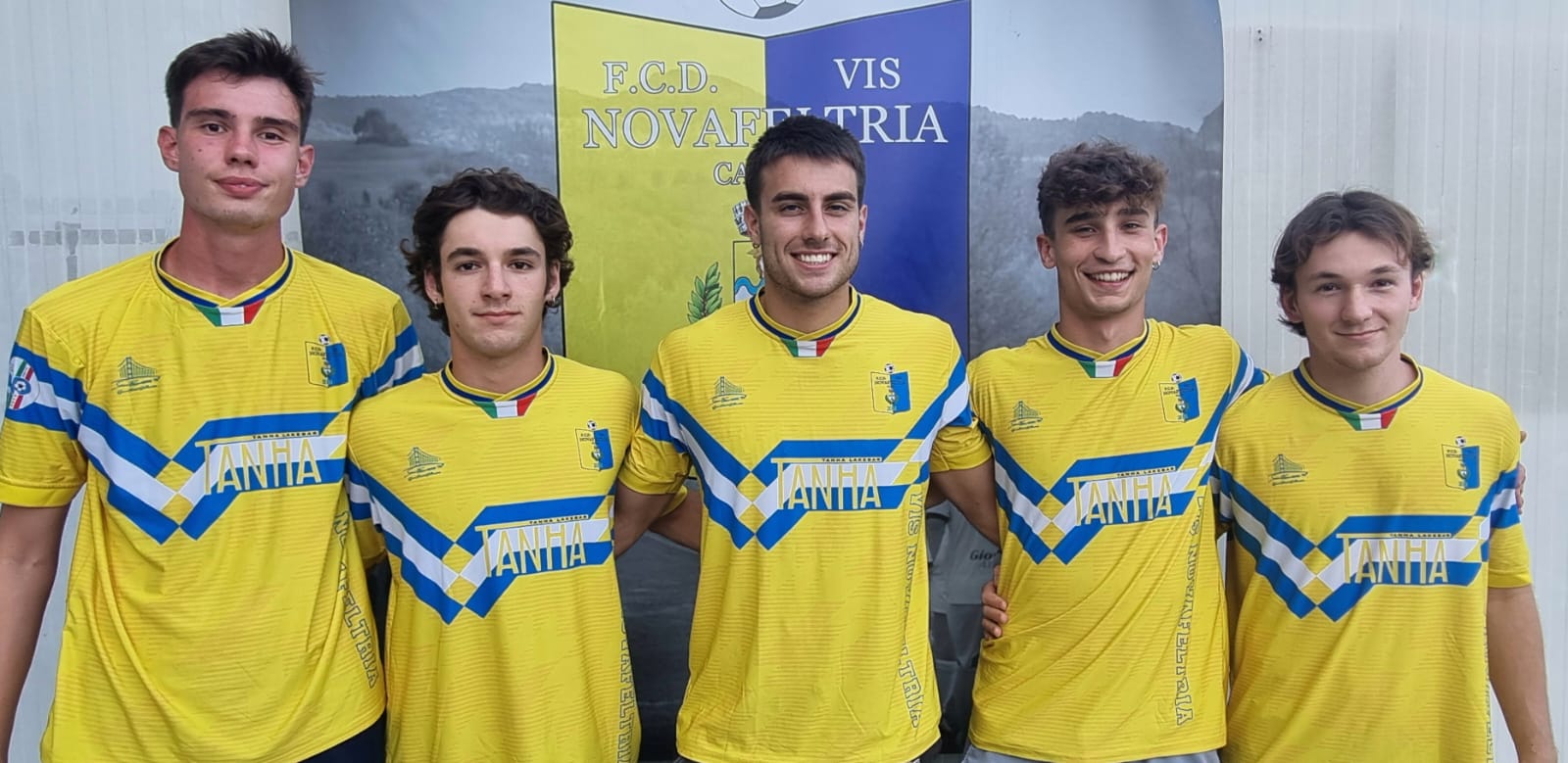 Da sinistra Renzi, Tommaso Pavani, Piva, Guerra e Andrea Pavani
