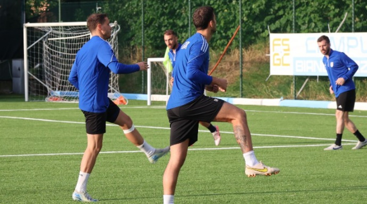 Calcio, La Fiorita: ecco i 23 per la Conference League - La Fiorita in allenamento