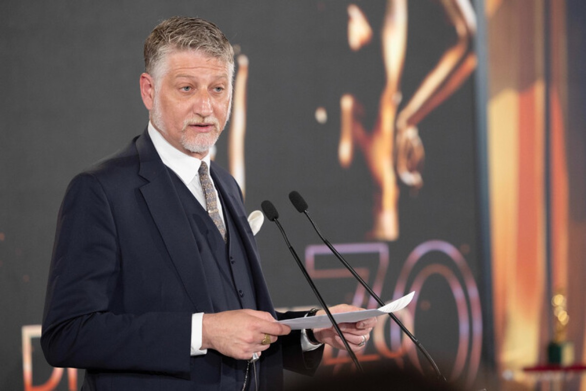 Cinecittà, Ministro Giuli: "Tolta l'Unione Sovietica dai teatri di posa, ora ricca di produzioni" - Ministro GIuli PH Ansa
