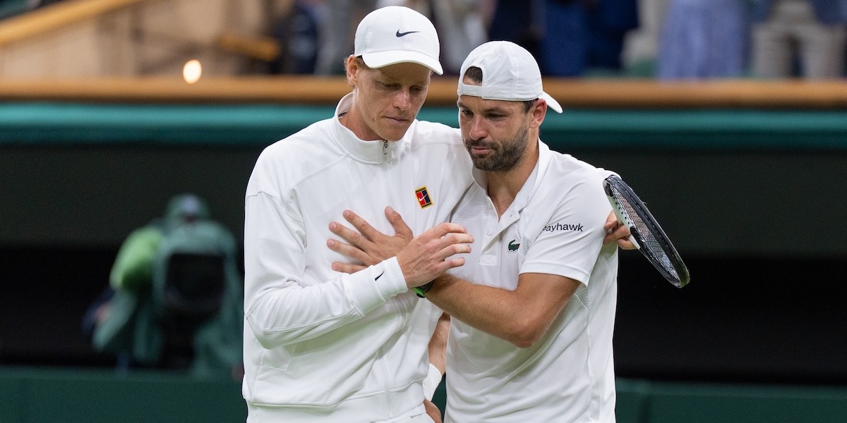 Wimbledon, Sinner ai quarti grazie al ritiro di Dimitrov - Marleen Fouchier/BSR Agency/Getty Images