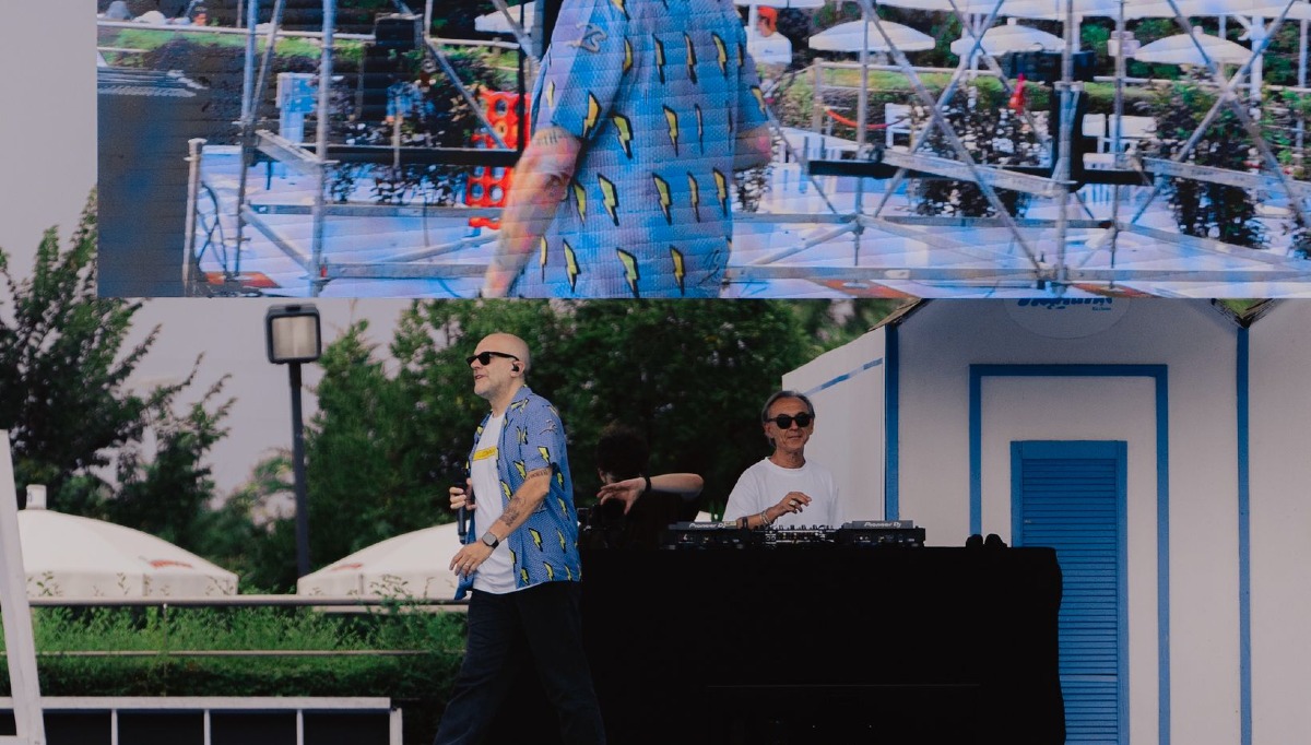 Max Pezzali e Albertino ospiti a sorpresa all'Aquafan di Riccione -