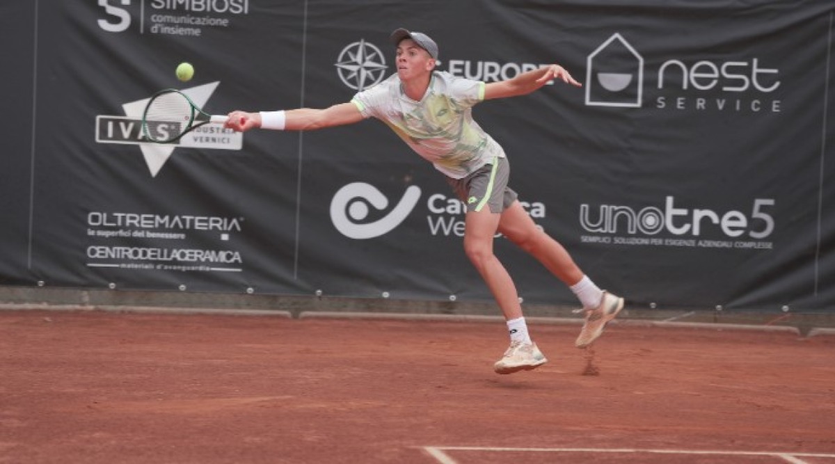 Tennis, San Marino Open: Basile e Caniato le ultime wild card - Carlo Alberto Caniato. in azione