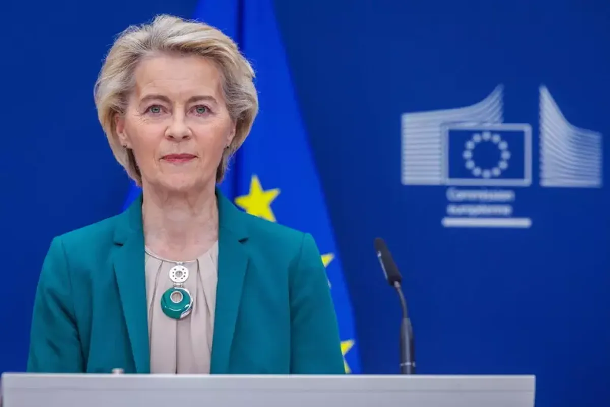 L'Ue affila le armi commerciali: pronte contro-tariffe per 90 miliardi contro gli Usa - Ursula von der Leyen © Ansa/Epa