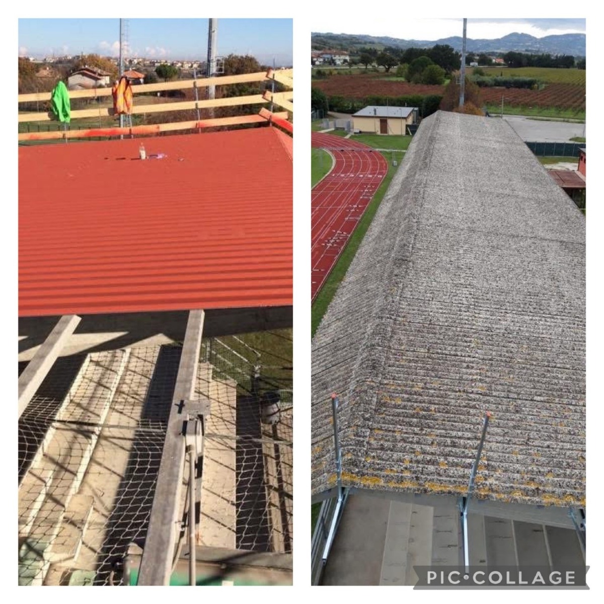 Manta Costruzioni sospende il progetto di stoccaggio amianto a Misano Adriatico - Foto prima e dopo della bonifica
