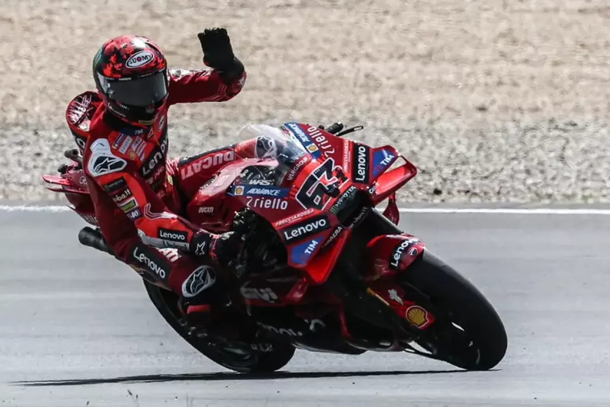 MotoGP, Bagnaia conquista la pole a Brno - Bagnaia © Ansa/Epa