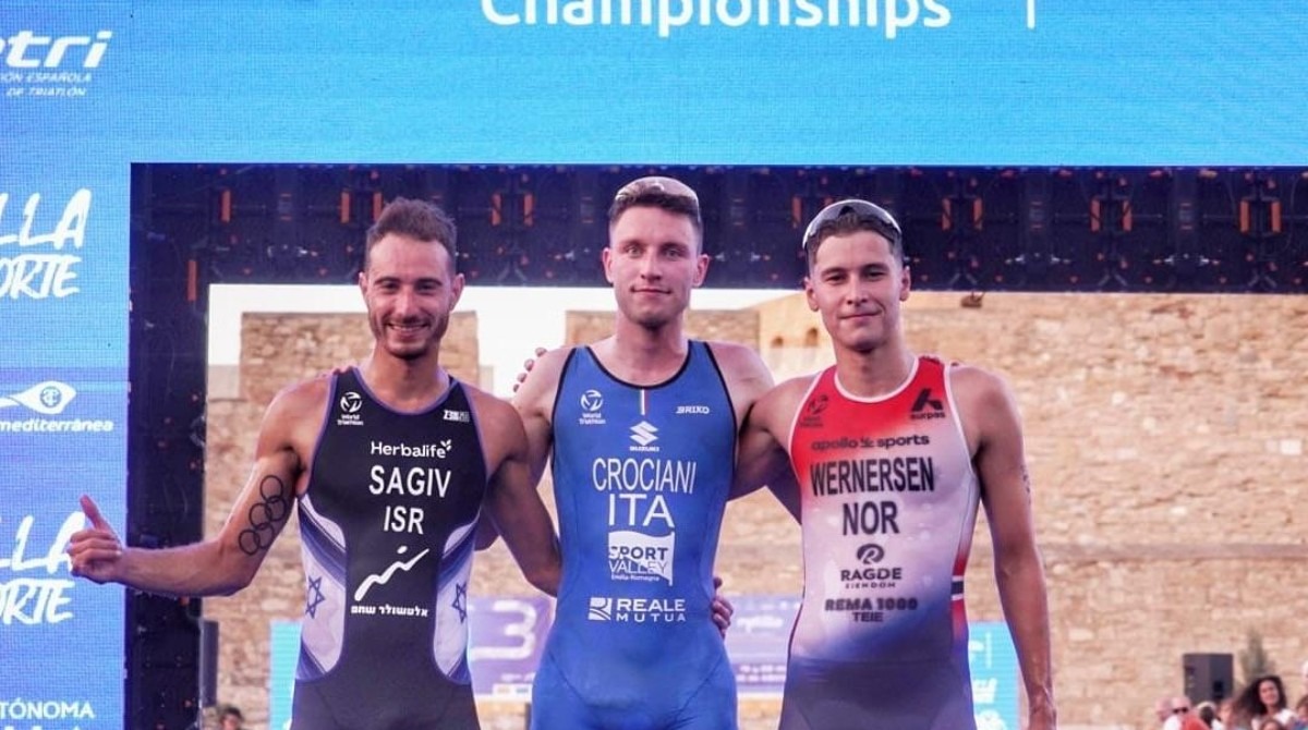 Medaglia d'oro per il riminese Alessio Crociani al Triathlon sprint di Melilla -