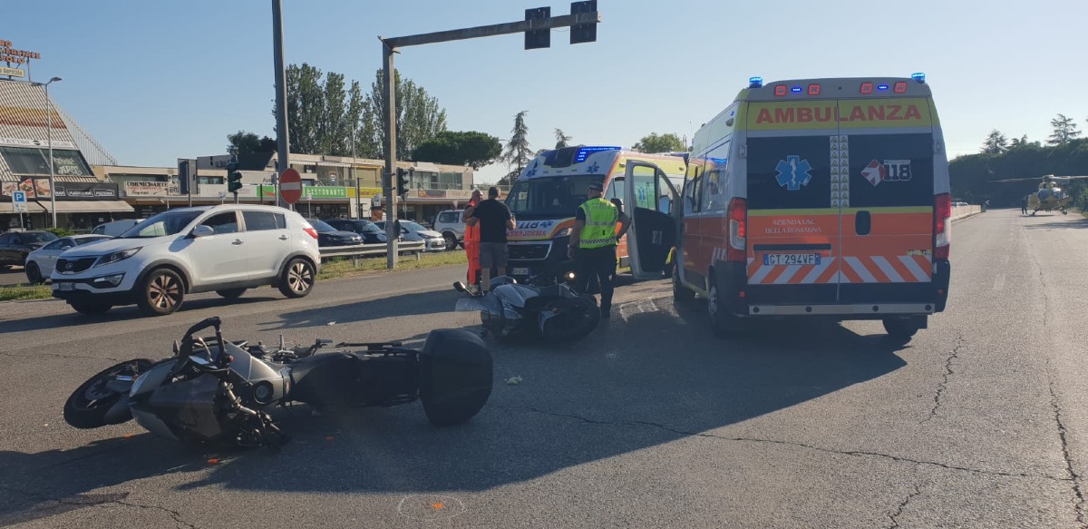 Scontro tra moto sulla Superstrada di San Marino: elisoccorso in azione -