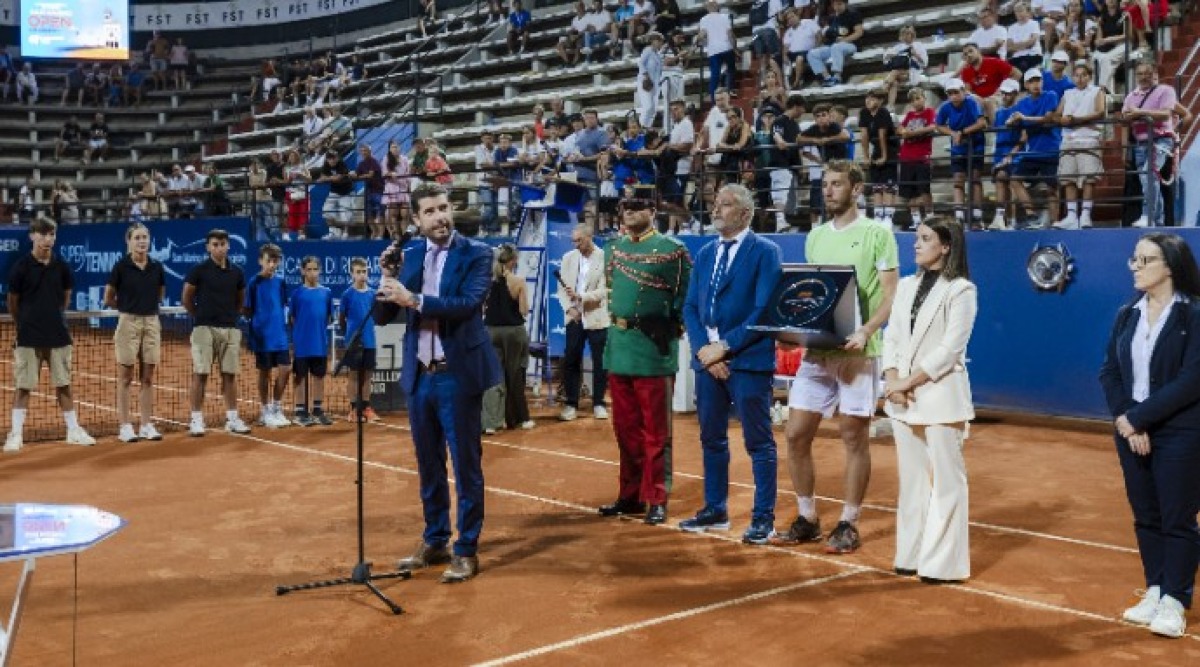 Tennis, San Marino Open. Santi: 'Il torneo ha confermato la sua forza' - La cerimonia di premiazione (foto San Marino Open)