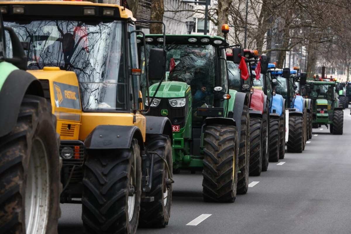 Il corteo dei mezzi agricoli passa da Santarcangelo: tutte le vie interessate nella giornata di domenica 27 luglio - Foto Ansa