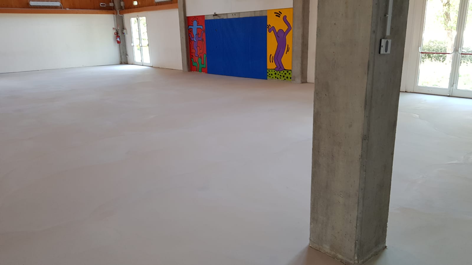 Lavori alla palestra di viale Alghero