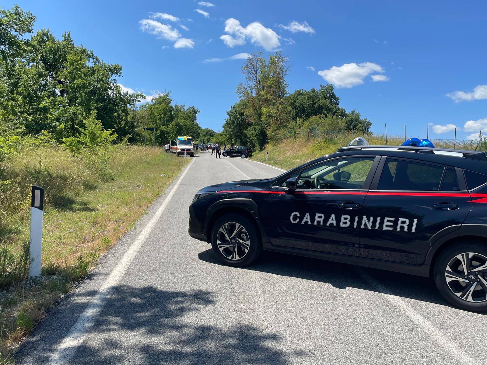 La strada è stata temporaneamente chiusa al traffico