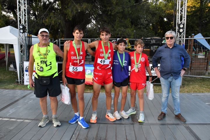 Il podio del Miglio giovanile