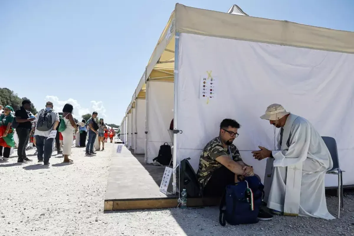 Giubileo dei giovani: tutto pronto a Tor Vergata per l'arrivo del Papa - © Ansa