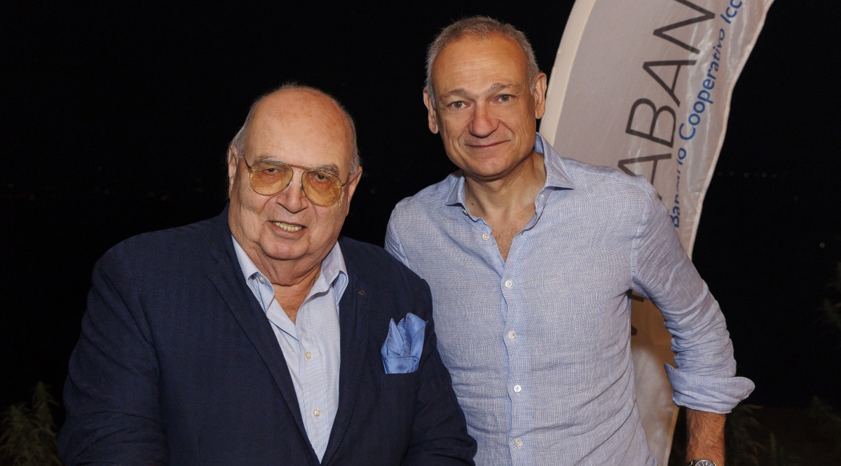 RivieraBanca, successo per la convention estiva al Podere Bianchi di Montescudo Monte Colombo - Il presidente Fausto Caldari assieme direttore generale Gianluca Conti