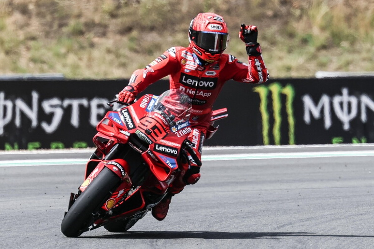 Marc Marquez doma Aldeguer e Bezzecchi, Bastianini è quinto - PH ANSA