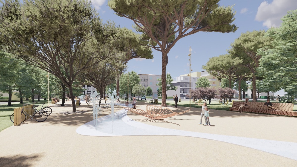 Riccione, Piazzale Ceccarini si trasforma: nasce una promenade verde con giochi d’acqua e spazi eventi - 
