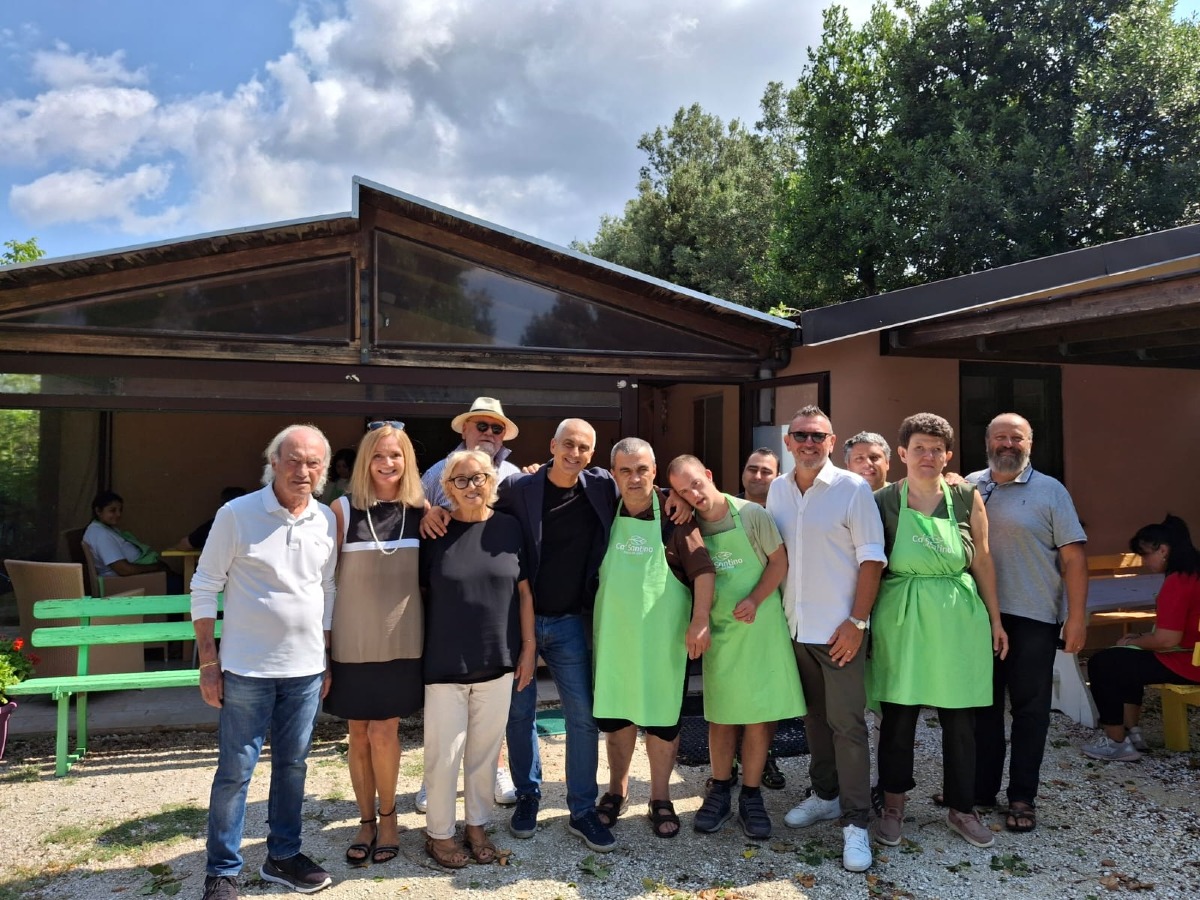 Il presidente della Provincia Sadegholvaad in visita a Ca’ Santino -