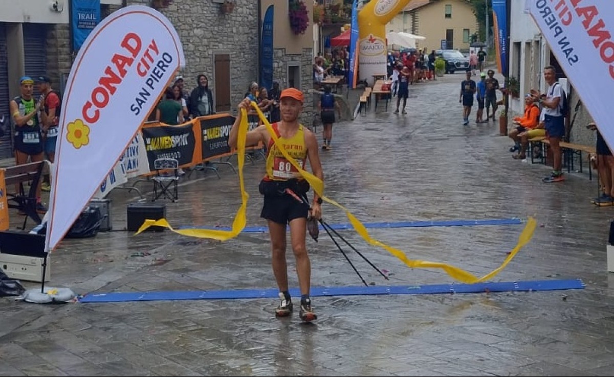 Verghereto Trail 2025: successo di pubblico e grandi campioni - L'arrivo di Arrigoni