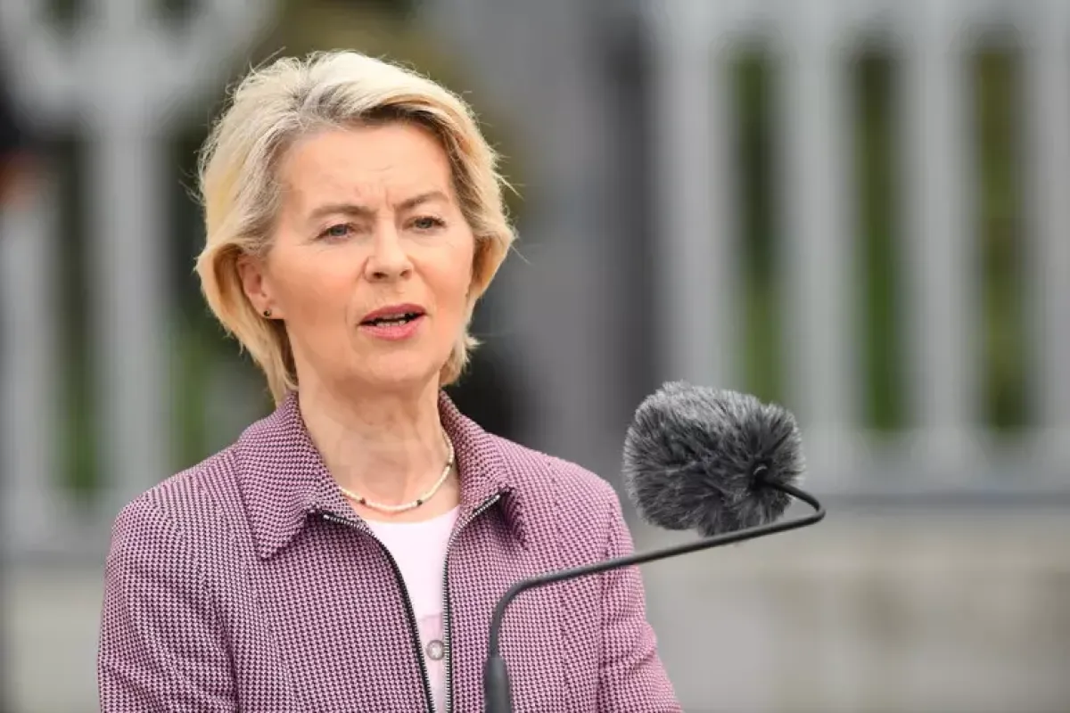 Sospette interferenze russe sul volo di von der Leyen - © Ansa/Epa
