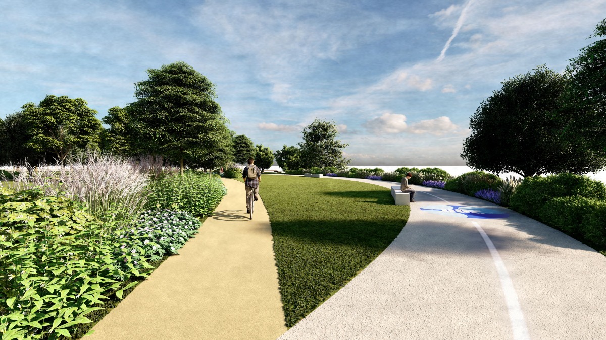 Nuovo parcheggio ai Padulli e interventi al Parco don Tonino Bello: Comune di Rimini trova risorse a bilancio - Parco Don Tonino Bello - rendering