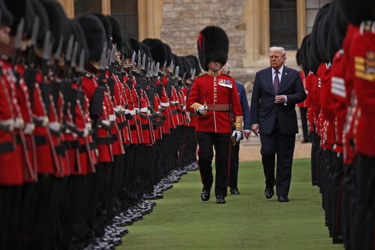 Trump a Londra, Carlo lo accoglie come un re - © Ansa/Epa
